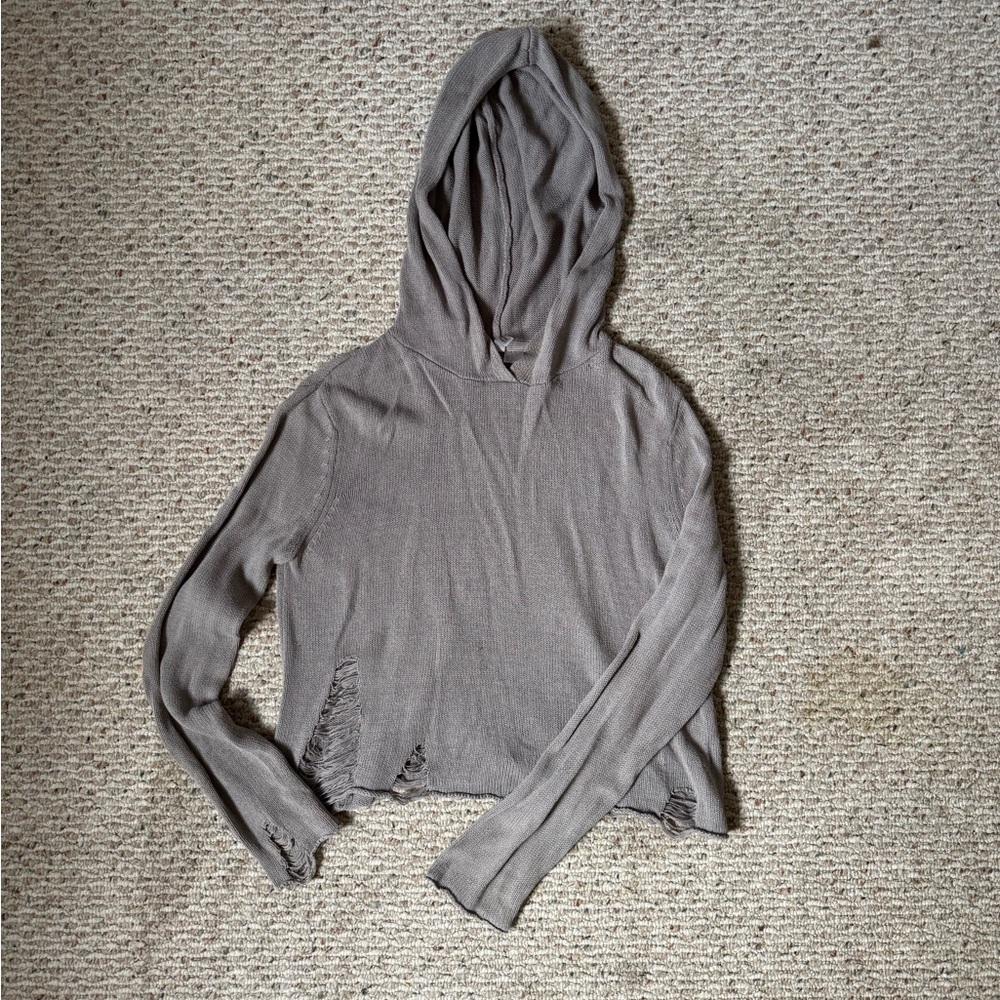 H&M Grey Women's Knit Hoodie